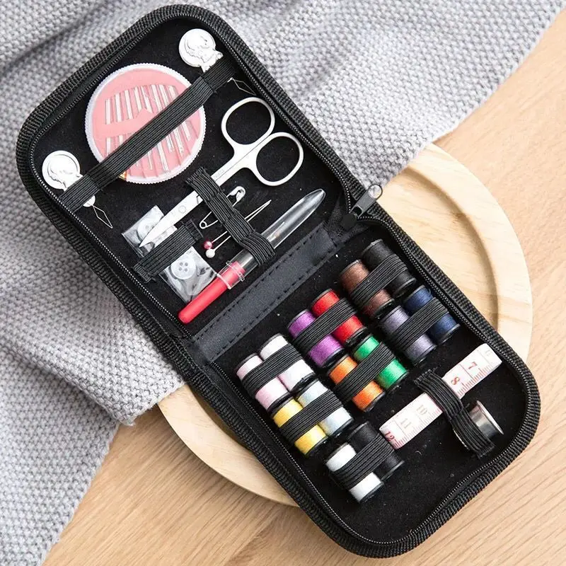 

10Pcs/set Portable DIY Sewing Box Multi-function Travel Sewing Kit Needle Thread Threader Tape Scissor Storage Bag Sewing Set