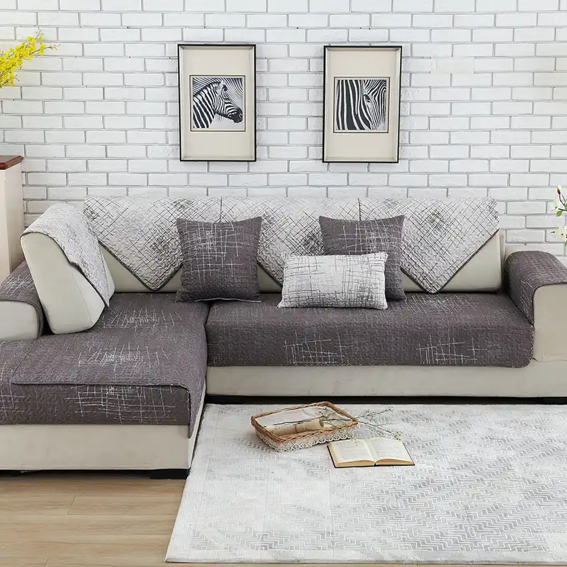 Modern Twill Cotton Sofa Cover Solid Towel For Living Room Modern Twill Cotton Sofa Cover Solid