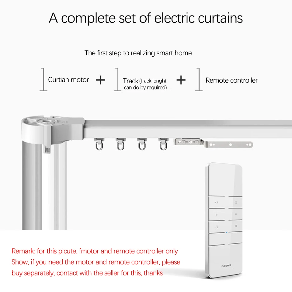 Najtaniej 3m wysokiej jakości elektryczne kurtyny utwór dla Xiaomi MiJia aqara silnika, Super dość kurtyny utwór dla silnik kurtyny dla inteligentnego domu