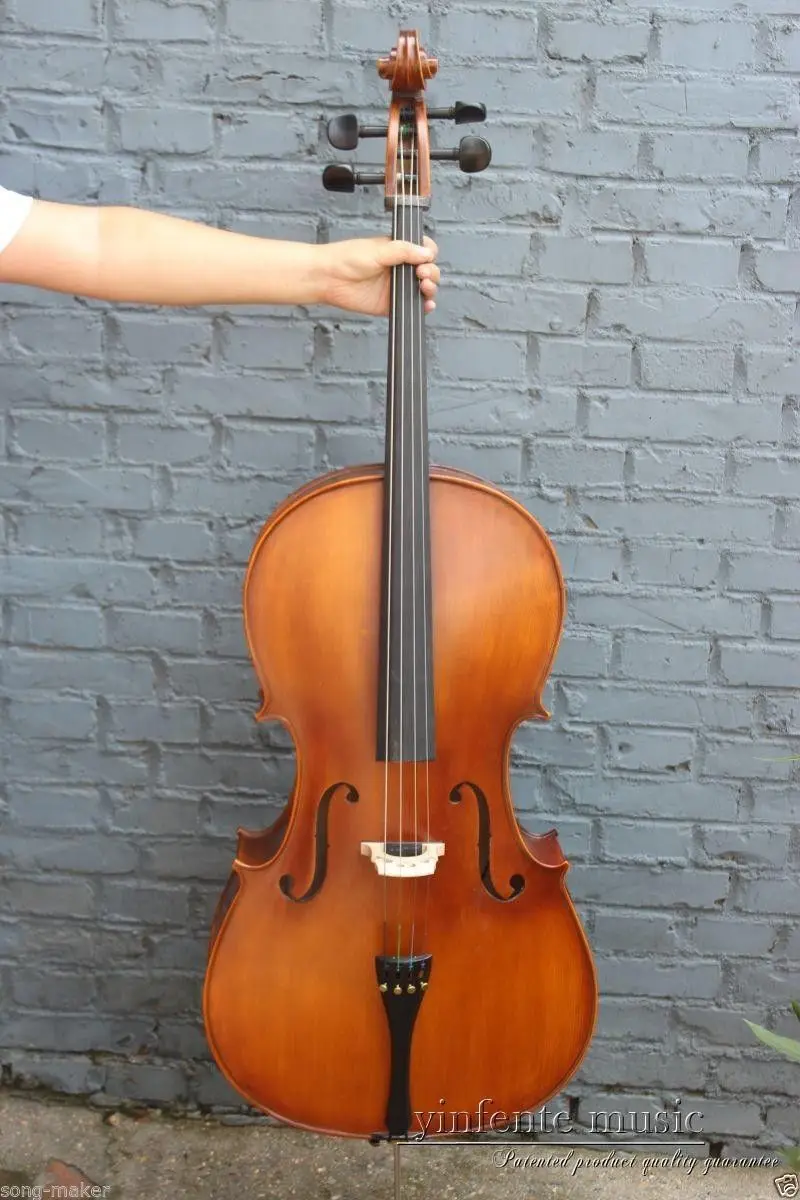 

4/4 New Cello Solid wood made High quality Powerful Sound 4 String 5051#