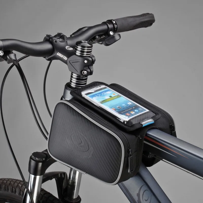 Best Roswheel Waterproof Cycling Bags Bike Front Frame Bag Tube Pannier Double Pouch for 5/5.5 inch Cellphone Touchscreen Bags 0 Best Roswheel Waterproof Cycling Bags Bike Front Frame Bag Tube Pannier Double Pouch for 5/5.5 inch Cellphone Touchscreen Bags 0