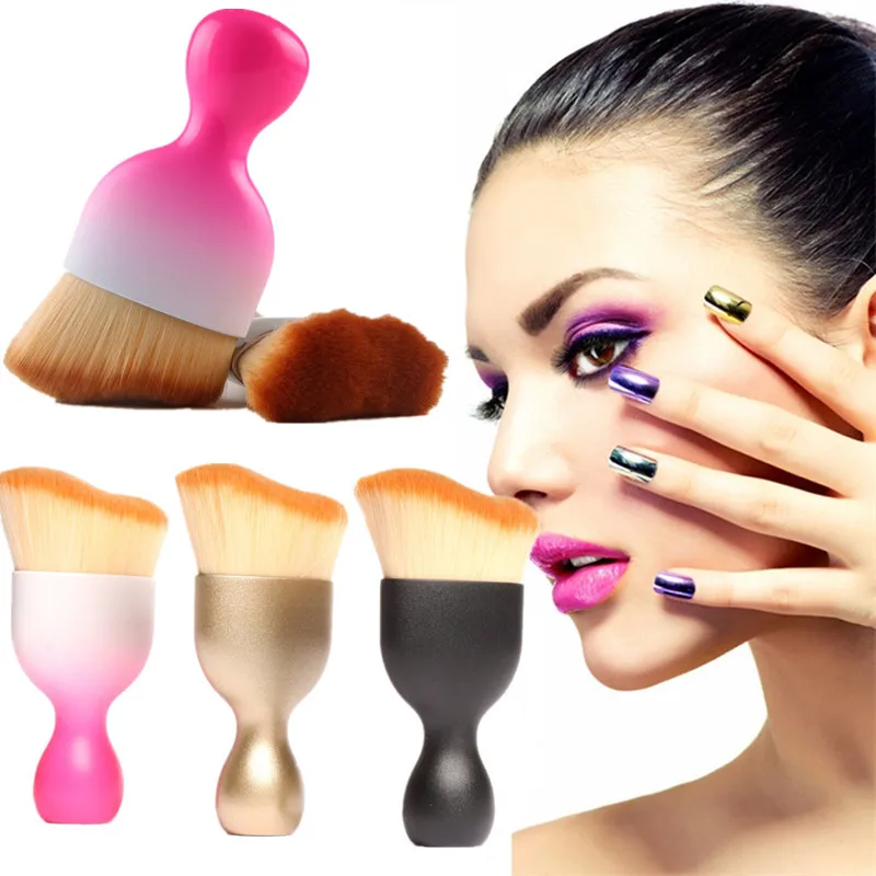 

3 Colors Contour Foundation Brush S Shape Makeup Tools Cream Makeup Brushes Loose Powder Brush Multifunctional Brushesgift
