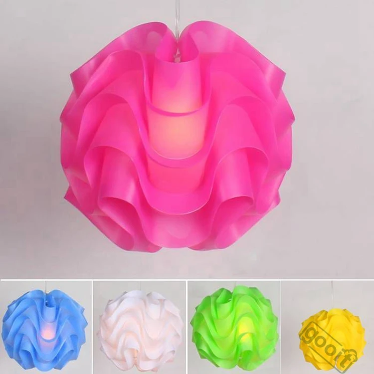 

Brief PP Globe Wave Pendant Lamp Personalized Bar Lighting 110-240V Colorful lampshade