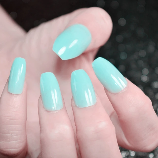 Hot Coffin False Nails Candy Green Ballerina Full Cover Fake Hot Coffin False Nails Candy Green Ballerina Full Cover Fake Diy Acrylic Nail Art Tips