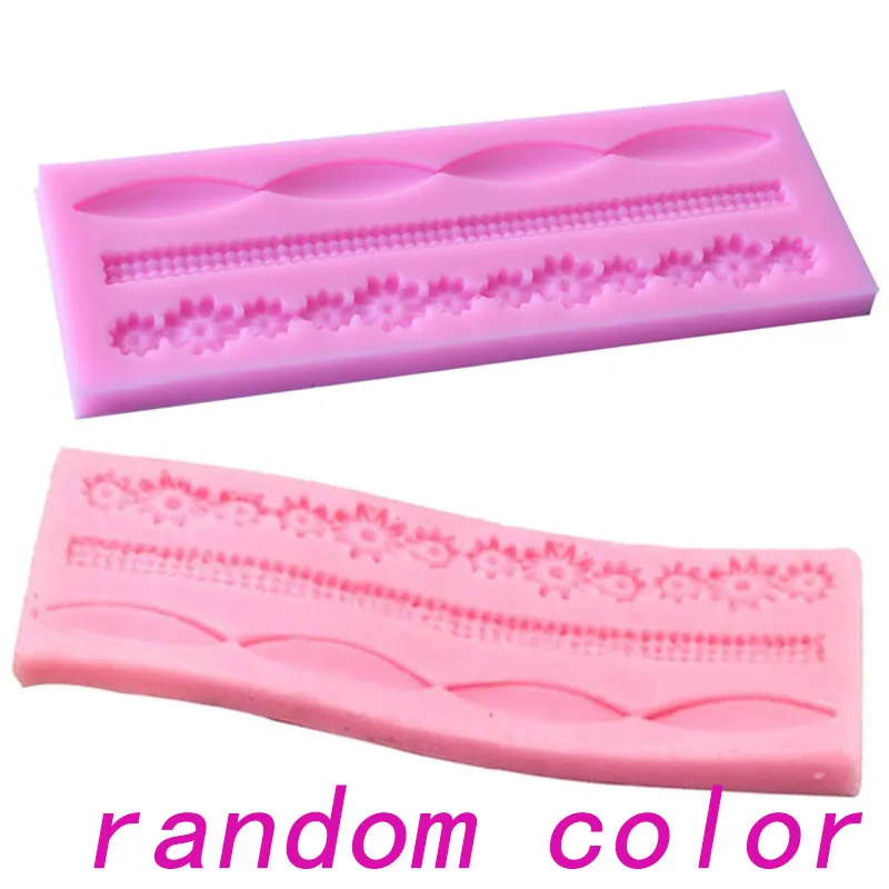 JX-LCLYL New Silicone Flower Strip Ribbon Fondant Mold Cake Decorating Craft DIY Mould