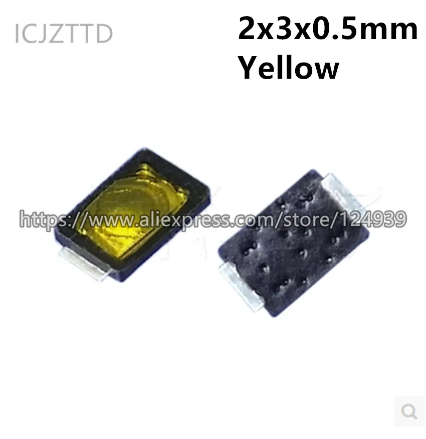 20/100PCS 2x3x0.5mm 2*3*0.5mm Yellow Thin film press key switch Push Button Switch SMD Tact Film of mobile camera | Обустройство дома