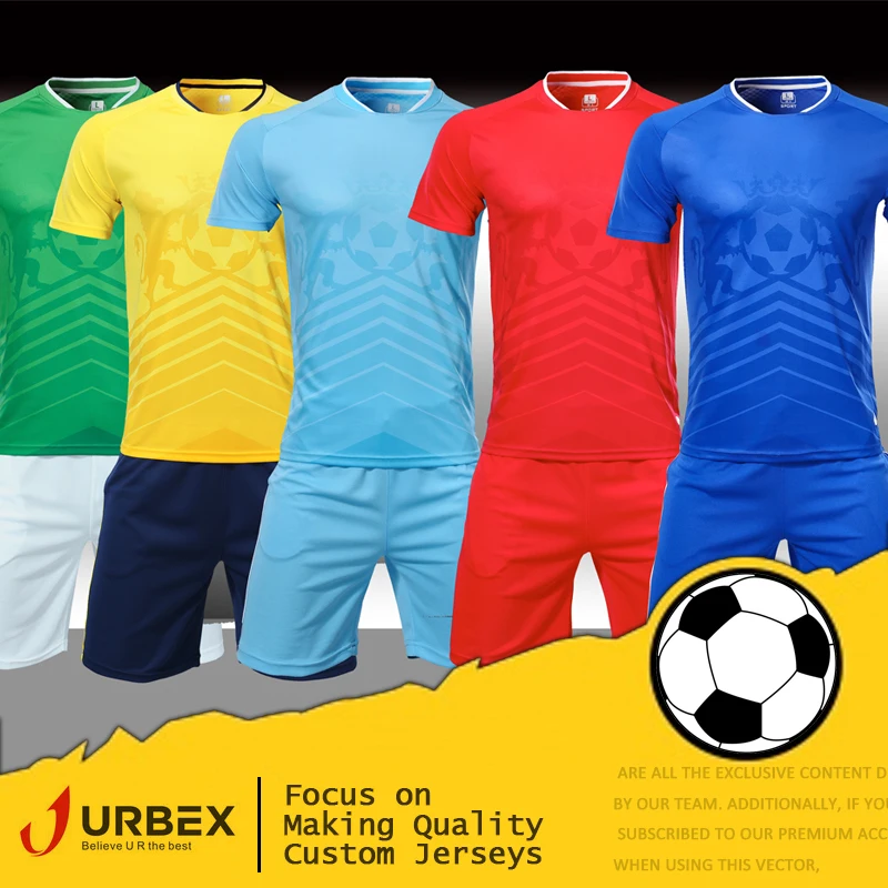

URBEX Custom Soccer Jerseys Personalize Football Shirt Blank Plain Soccer Set DIY Your Own Team Kit Customize Uniforms YJ1701