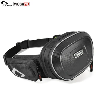 

CUCYMA Motorcycle Waist Bag Waterproof Hard Case Outdoor Sports MOTO Motorbike Bag Cell Phone Purse Adjustable Strap Backpack