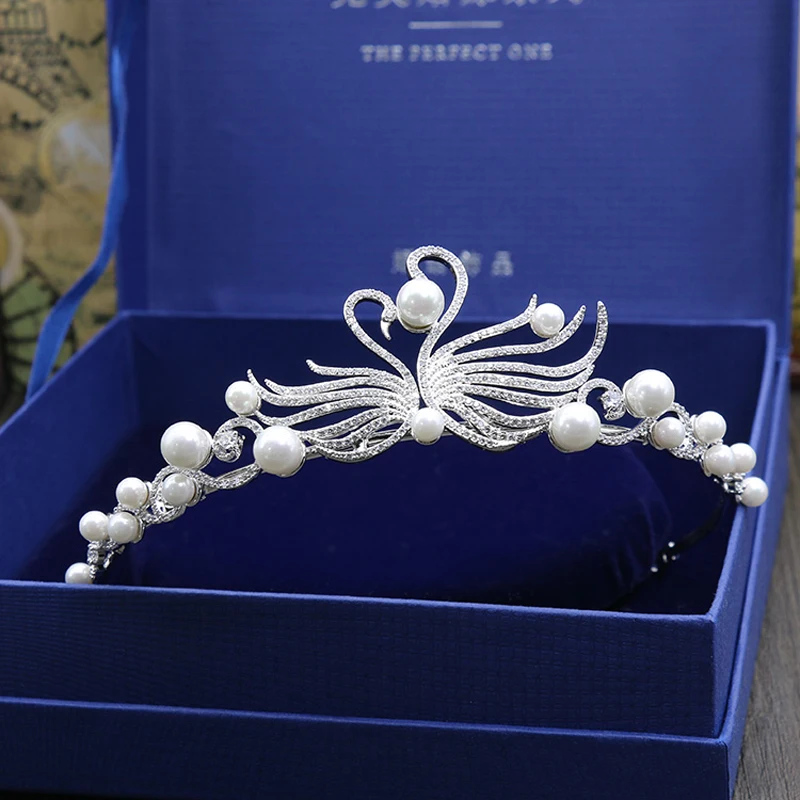 Новый стиль мода красота жемчуг изысканный Фианит аксессуары capelli sposa вечеринка