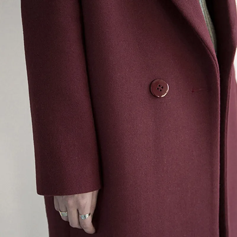 Xnxee Женское пальто осень зима плюс размер женское пальто средней длины верхняя одежда женский кардиган шерстяное пальто зимняя куртка женская 5XL