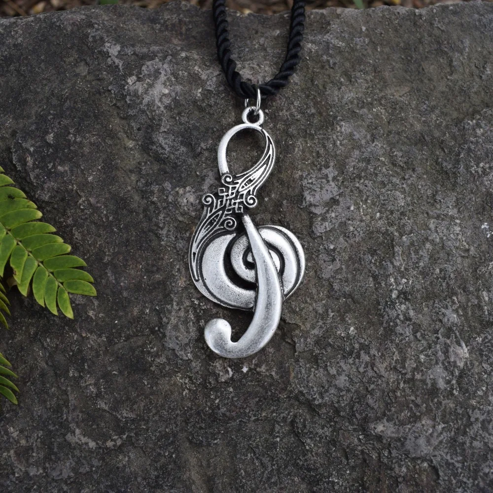 Подвеска в виде музыкального знака Treble Clef ожерелье с логотипом и музыкальной