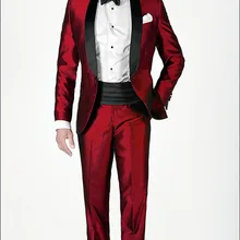 Свадебная одежда красное вино костюм на заказ жениха обтягивающий официальный смокинг пятно блестящие