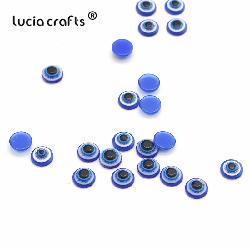 Распродажа! Lucia crafts 24 шт./лот 8 мм не Самоклеющиеся пластиковые Wiggly Googly Eyes DIY игрушки ручной работы куклы аксессуары K0912