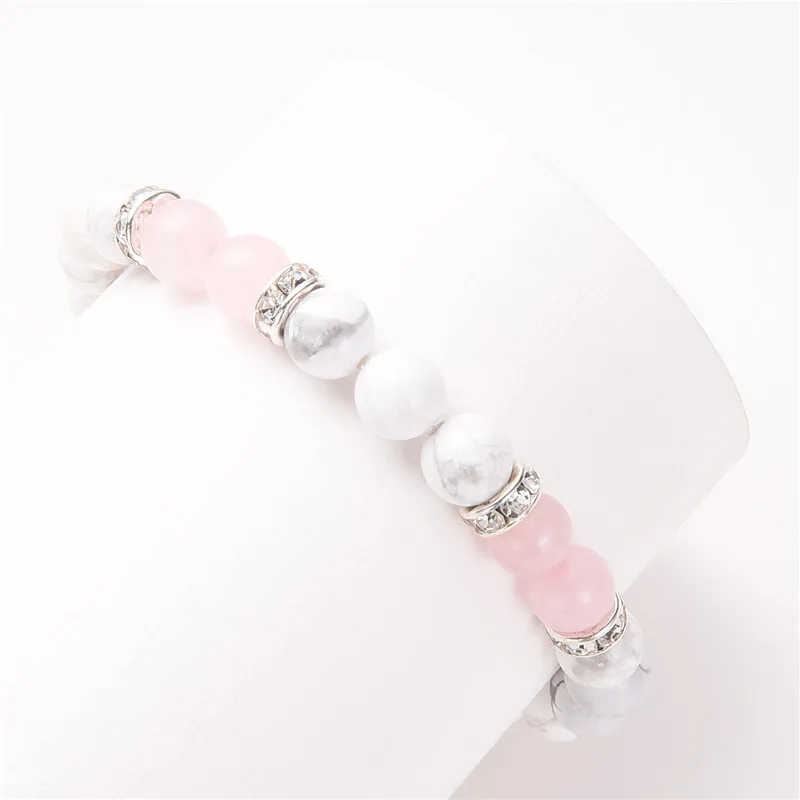 Poshfeel 8 мм белые и Яркие Браслеты браслеты с кристаллами женские Mbr170430|bracelets for|crystal