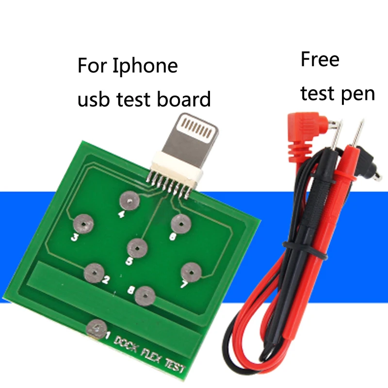 Микро-usb тестовая плата для iPhone 8 7 6 6s для заряда батареи шлейф для зарядного устройства легкая тестовая панель инструментов для мобильного телефона Android