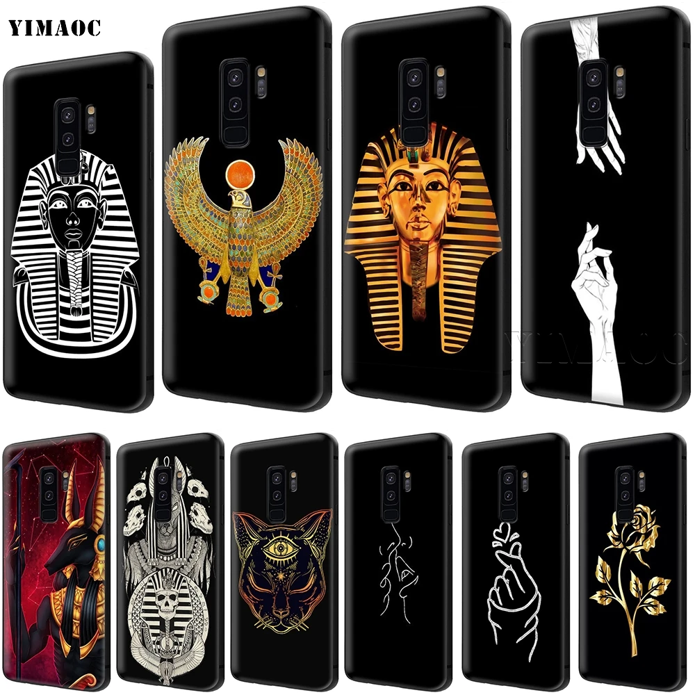 

YIMAOC Egypt Nefertiti Anubis Ankh Pharaoh Case for Samsung Galaxy A7 A8 A9 A10 A20 A30 A40 A50 A70 M10 M20 M30 S10 S10e J6 Plus