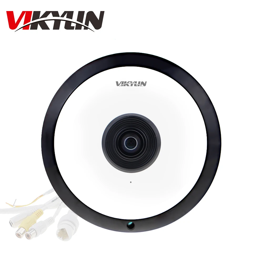 

Vikylin IPC-EW4431-ASW 4MP Panorama 180 Degree Fisheye IP Camera built-in MIC SD card cctv network Camera Interface