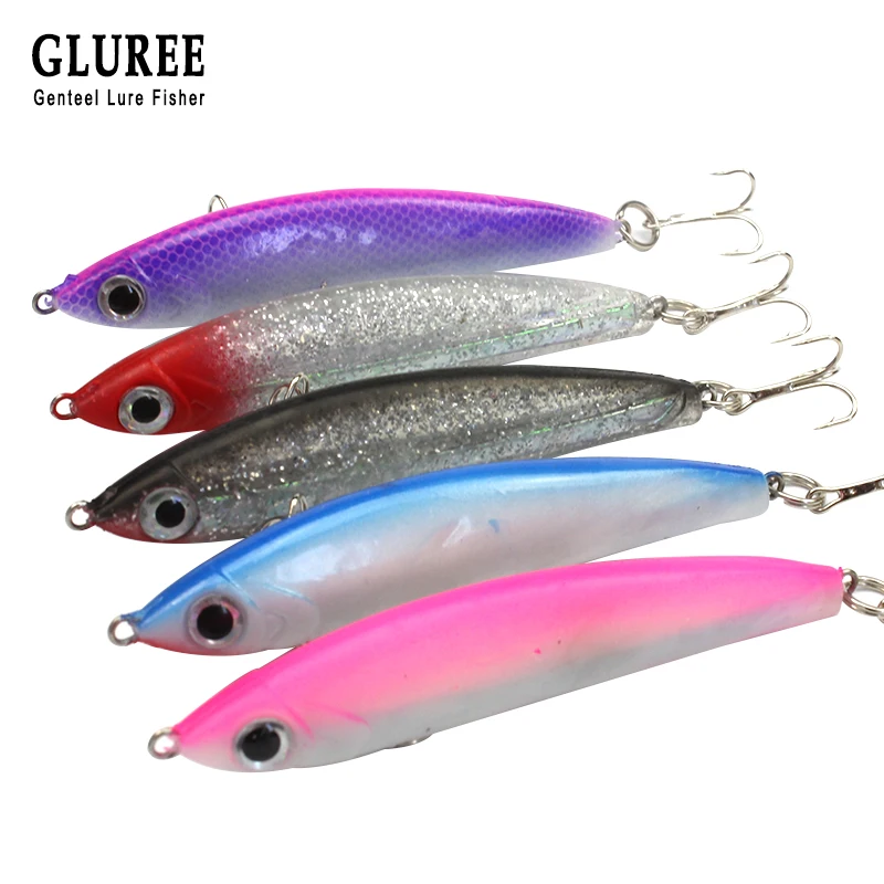 GLUREE 5 шт./лот Рыбалка оседающие приманки Приманка Карандаш искусственные Crank