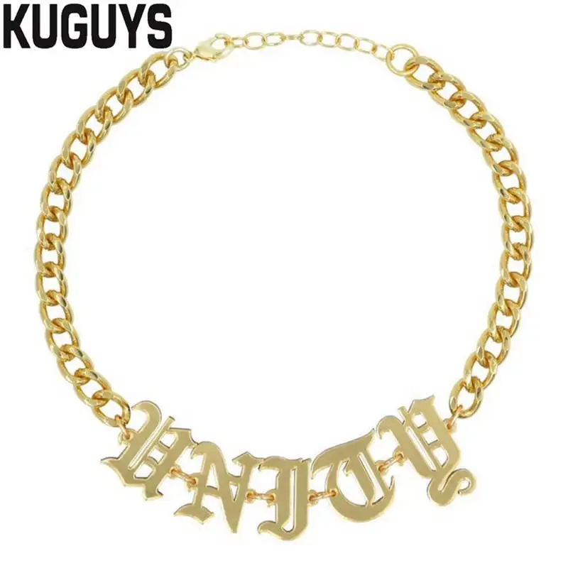 KUGUYS модные ювелирные изделия золотые акриловые длинные серьги с кисточками для женщин подарок для девушек крупные серьги с буквами модные аксессуары в стиле хип-хоп