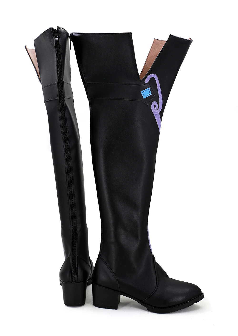 Dragon Nest archer Black Cosplay Boots Shoes (3)