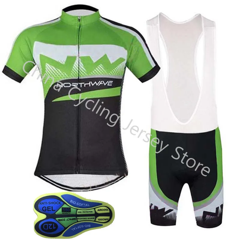 

NW Northwave Men Breathable Cycling Jersey bicycle Short Sleeves Top Bib Shorts Quick Dry Summer Bike Clothing Ropa Ciclismo D24