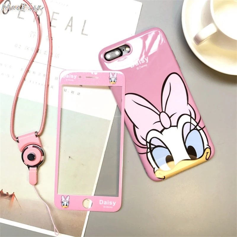 360 Full Cover Phone Case + Screen Protector for IPhone X 8 7 6 S 6S Plus for Iphone7 Iphonex Iphone8 Coque Cartoon TPU Cover