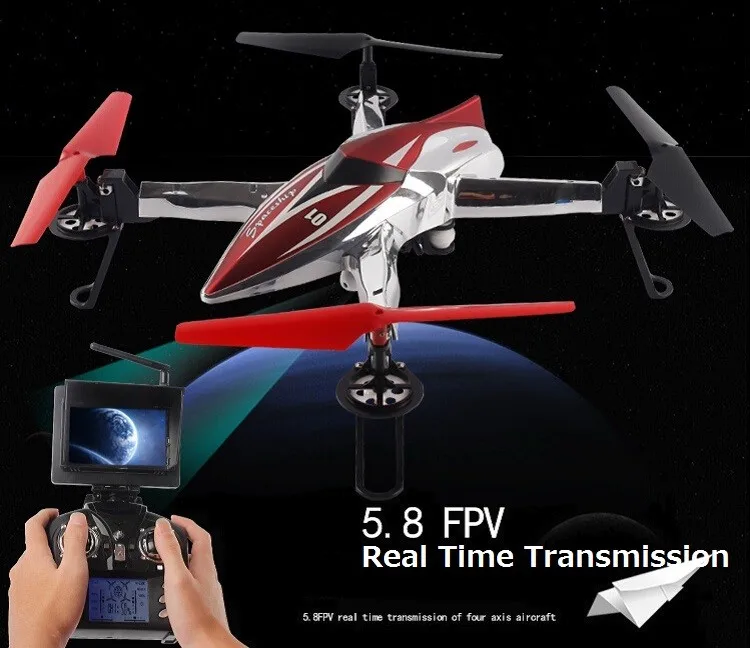 

WLtoys Q212 FPV Quadcopter 720P HD Camera with real-time graph LED display 4CH 6 Axis RC Drone Mode 2 RTF with Extra Battery