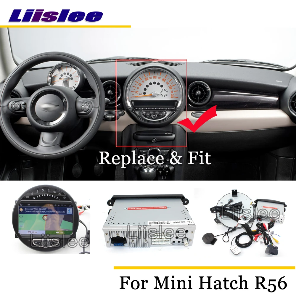 Best Liislee Car Android Multimedia For Mini Hatch / Hardtop R56 2006~2013 Stereo Radio Audio Carplay GPS Navi Map Navigation System 0