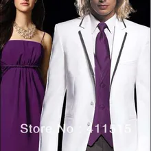 / стиль костюмы свадьбы жених смокинги, Матч любой цвет человек платье / на вечернее белый цвет ну вечеринку костюмы