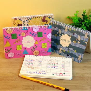 

1pcs Mr. Cat Family Loose-leaf Book Book Income and Expenditure Moneybook Lazy Cash Flow Journal