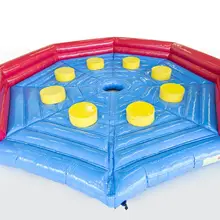 Китай, Гуанчжоу) надувные горка, горка в виде замка надувной для скольжения по воде бык, надувная спин игра BYS-17