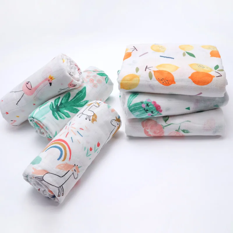 2018 новорожденных Детское одеяло супер мягкий бамбуковый хлопок детская муслиновая пеленка обёрточная бумага младенческой кормящих