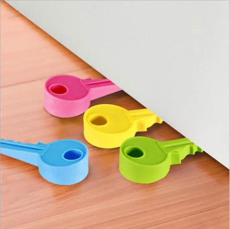 Kawaii Cartoon Door Stop Stoppers slamming prevent finger injurie Children Baby Safety Gate Doorway Kids Rubber Guard protection