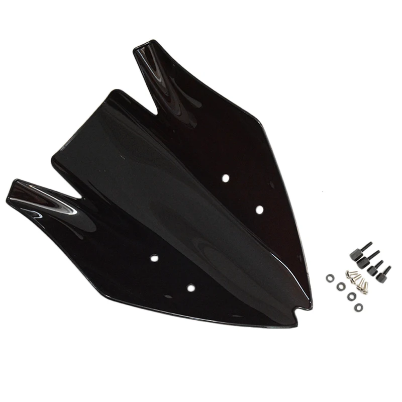Черный ветровой экран с двойными пузырьками для Kawasaki Z1000 2007 2008 2009|windshield windscreen|double