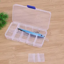 10 отсеков, чехол для хранения, контейнер, прозрачная коробка для рыболовной приманки, рыболовный крючок, ложка, крючок, коробка для рыболовных снастей, 12,8x6,5x2,1 см