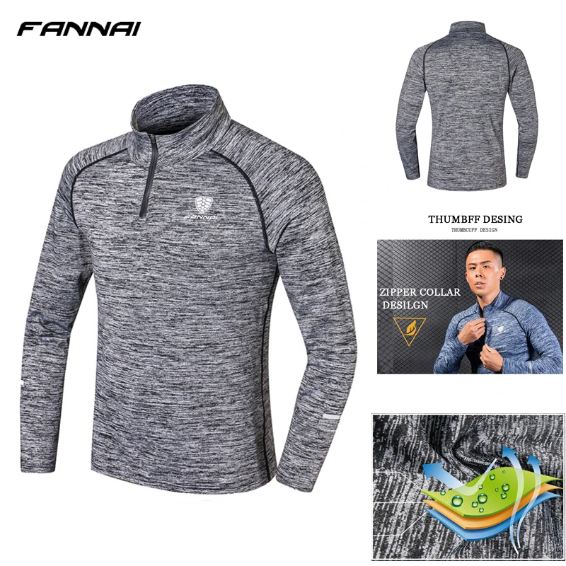 

Running Jacket Hoodie Zipper Solid Color Hoodies Men Tracksuit Male Sweatshirt Mens Rashguard T-shirts Gym Clothing Sportswear