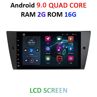 " ips экран DSP Android 9,0 4G 64G gps навигация авто радио для BMW E90 E91 E92 E93 стерео Мультимедиа рекордер без dvd плеера - Цвет: 9.0 2G 16G LCD