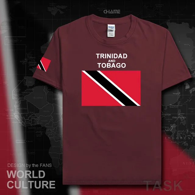 Trinidad and Tobago men t shirt tops 2017 jerseys nation team tees