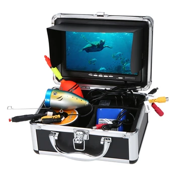 

Lixada Portable 7 inch LCD Monitor Fish Finder Waterproof Underwater Fishing Camera 24 PCS LED Lamps 15M Cable for Sea Fishing