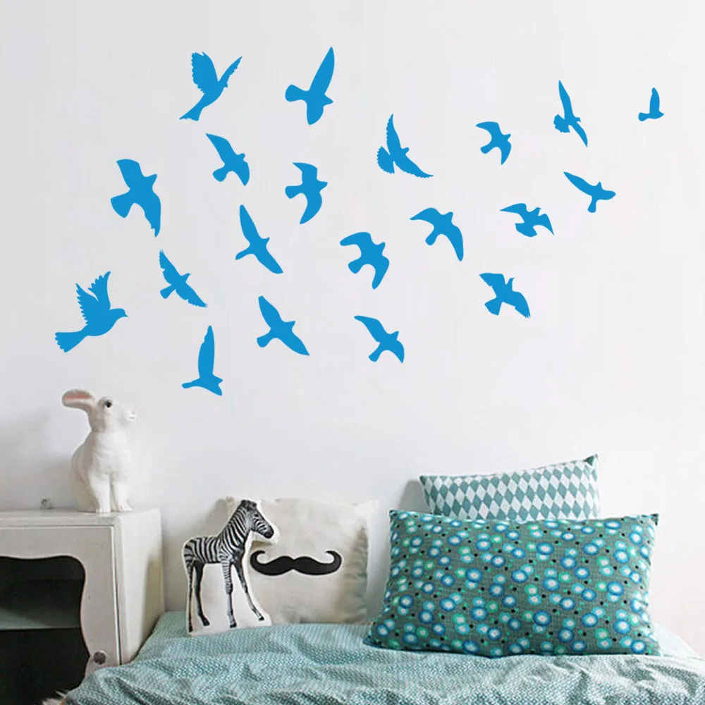 Diy eco friendly pvc Seagull Wall Sticker For Kids Rooms and living
