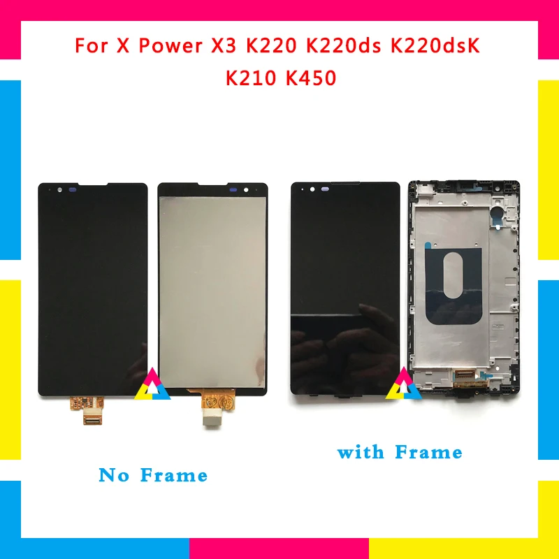 

5pcs/lot LCD Display Screen With Touch Screen Digitizer Assembly For LG X Power X3 K220ds K220dsK K210 K450 K220