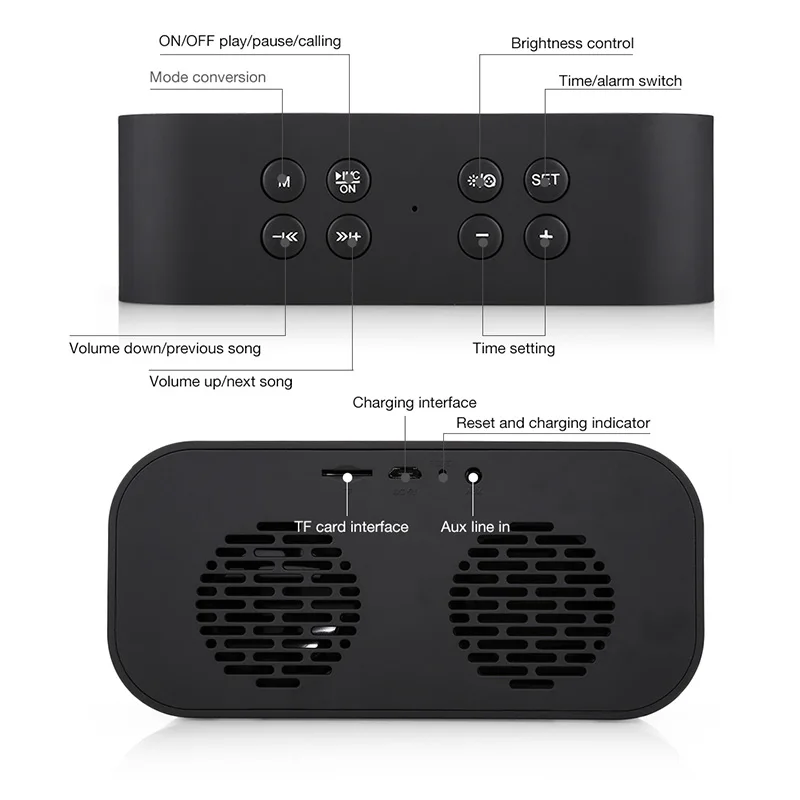 AEC BT501 портативный беспроводной bluetooth динамик Колонка сабвуфер музыкальная