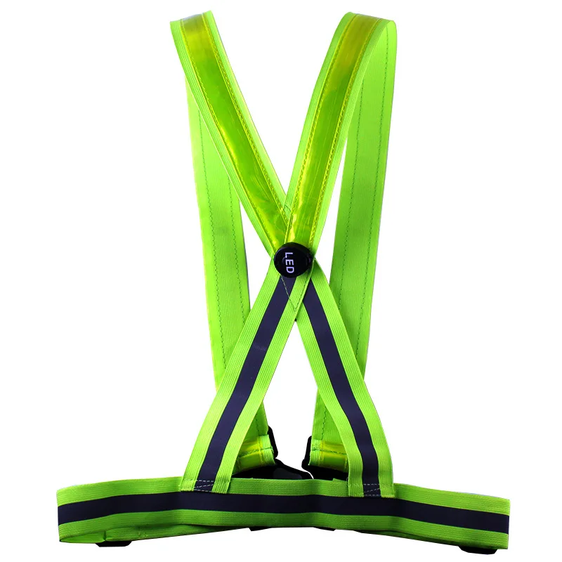 Rechargeable LED Running Reflective Vest Belt for Men, Women Kids-Safe&Comfortable-Bright Lights High Visibility for Night