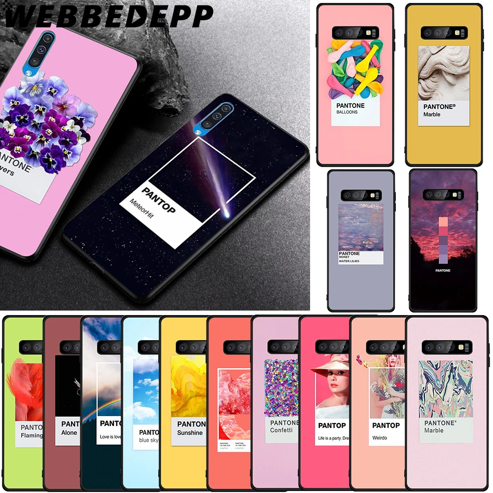 

WEBBEDEPP Color Pantone Soft TPU Case for Samsung Galaxy S6 S7 Edge S8 S9 S10 Plus S10e