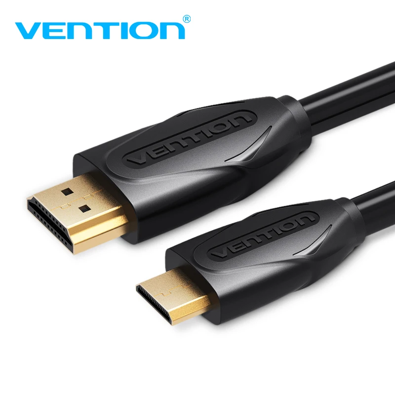 Vention Mini HDMI to HDMI кабель позолоченный 1080P Mini HDMI кабель 1 М 1,5 2 м для планшета видеокамеры MP4 DVD HDMI кабель Позолоченный