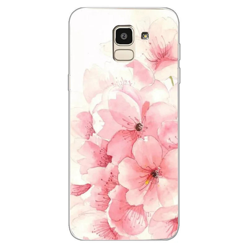 Phone Case For Samsung S8 S9 Plus S7 Edge Note 9 A5 J5 A8 Plus A7 Flower Cat Marble Case Cover Skin Funda Coque - Цвет: Прозрачный