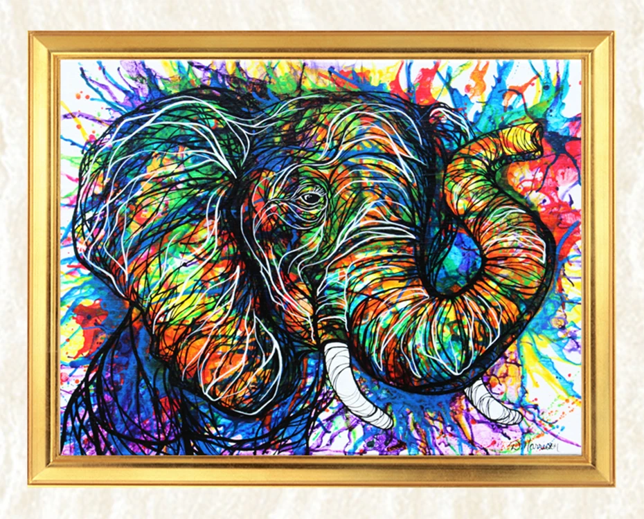 

5D Diamond Painting Elephant Full Square Embroidery Mosaic Crystals Needlework Crafts Art Home Decor