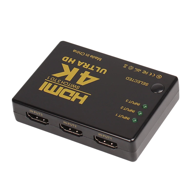 Сплиттер видеосигнала AIXXCO 4K * 2K 1080P HDMI 3 входа 1 выход переключатель переключателя