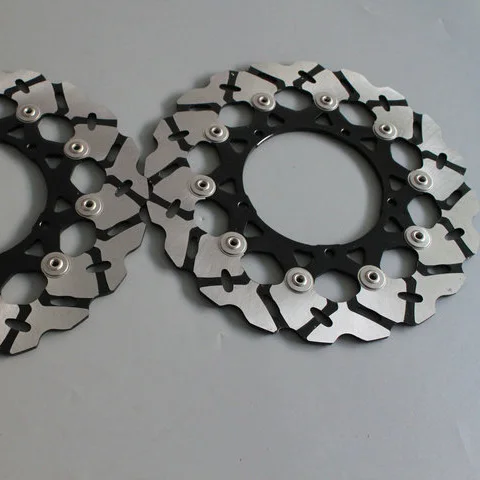 2 шт передний ротор плавающего тормозного диска мотоциклетные части алюминиевые тормозные роторы для YAMAHA YZF600 R6 2007-2012 YZF1000 R1 2007-2013