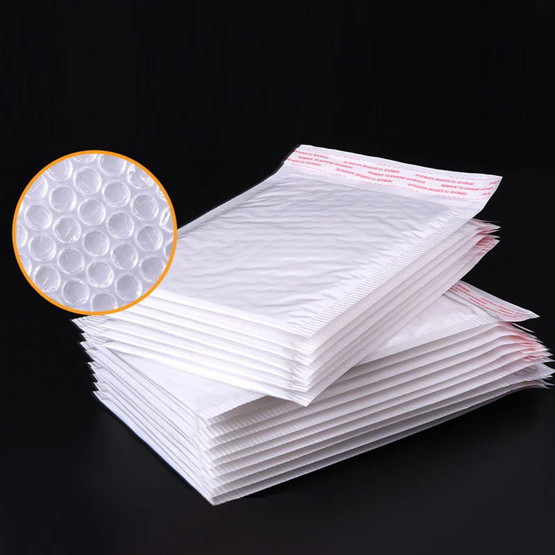 

50 Pieces Of Different Specifications White Bag Foam Envelope Foam Foil Office Packaging Envelope Moistureproof Vibration Bag